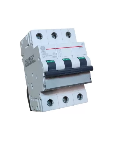 Ge power 672096 ep63c32 disyuntor automático 3p 32a 6ka c